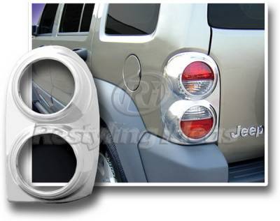 Jeep Liberty Restyling Ideas Taillight Bezel - Chrome - 26835