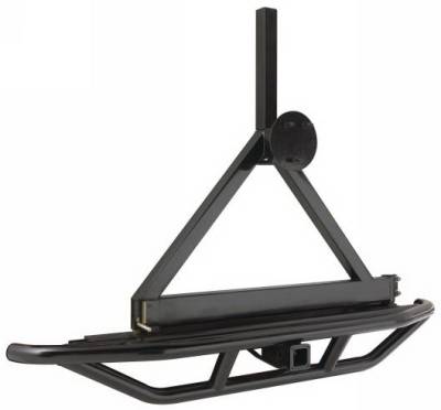 Jeep Wrangler Rampage SRS Rear Bumper with Tire Carrier - 76621