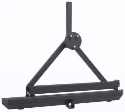 Jeep Wrangler Rampage Rock Rage Rear Bumper with Tire Carrier - 76651