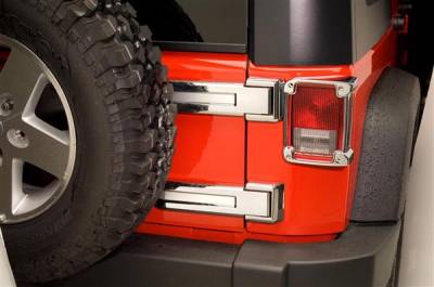 Putco - Jeep Wrangler Putco Chrome Rear Hinge Cover - 401266 - Image 2