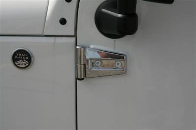 Putco - Jeep Wrangler Putco Chrome Hinge Covers - 401271 - Image 2