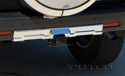 Toyota FJ Cruiser Putco Chrome Rear Apron Cover with Hitch Opening - 404210