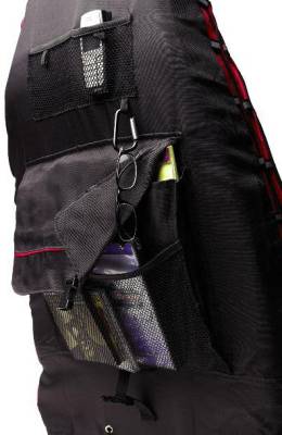 Jeep Wrangler Rampage Interior Comfort Combo Pack with 2 Black & Red Neoprene Seat Covers - 2 Belt Pads - Steering Wheel Cover - 5047230