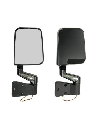 Rugged Ridge LED Mirror - Pair - Black - 11015-01