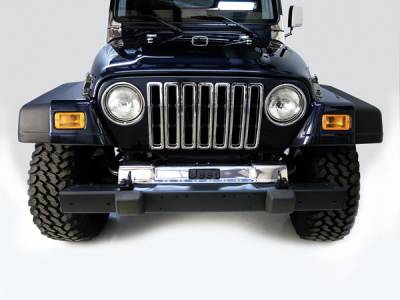 Rugged Ridge Frame Cover - Front - Stainless Steel - 11120-03