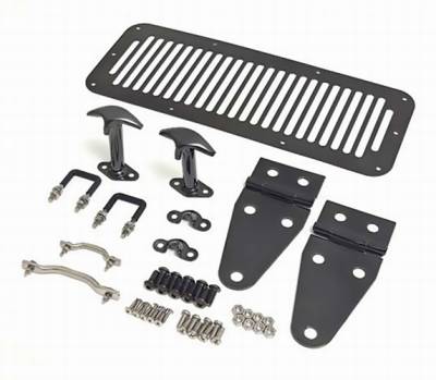 Rugged Ridge Hood Kit - Black Chrome - 11180-08