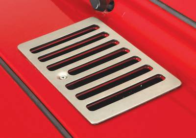 Rugged Ridge Hood Vent - Stainless Steel - Drilling May Be Required - 11185-69