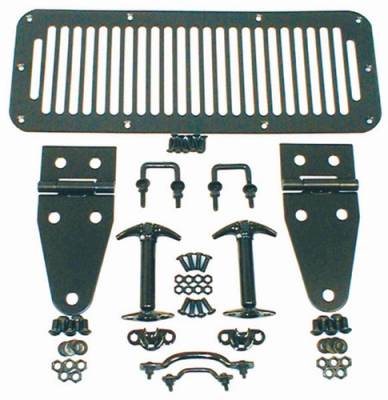 Rugged Ridge Hood Set - Black - 11201-01