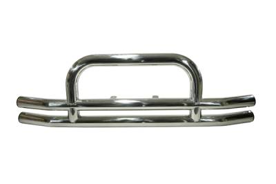 Rugged Ridge Front Tube Bumper with Hoop - Stainless - 11520-01