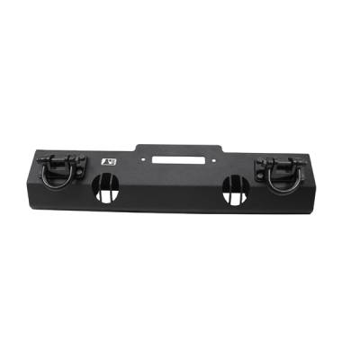 Rugged Ridge Xtreme Heavy Duty Front Bumper - Short Base with Winch Mount -Textured Black D-Rings - 11540-1