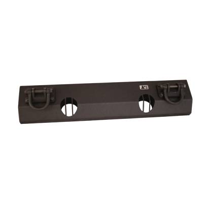 Rugged Ridge Xtreme Heavy Duty Front Bumper - Short Base with Light Mount -Textured Black D-Rings - 11540-11