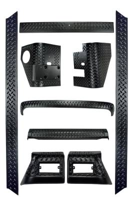 Rugged Ridge Body Armor Kit - 9 Piece - 11650-5