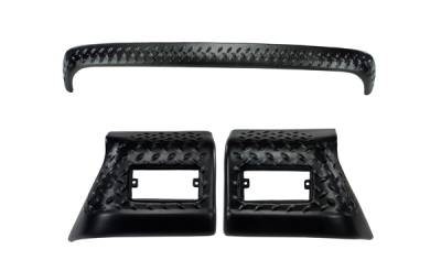 Rugged Ridge Body Armor Kit - Including Hood Stone Guard - Pair Of Front Fender Covers - 11650-52