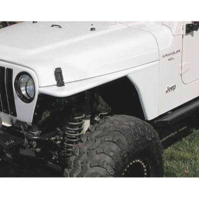 Rugged Ridge RRC - Tubular Flat Fender - Basic Flat Fender - Pair - Front - 12004-61