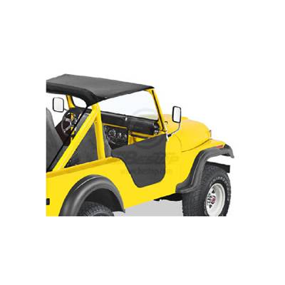 Omix Lower Half Soft Fabric Door - Black - 53027-01