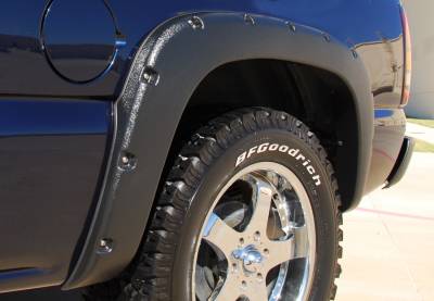 Prestige - Chevrolet Silverado Prestige Rear Pair RX Rivet Style Standard Fender Flare Set - RX103SB - Image 1