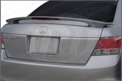 Honda Accord 4DR Restyling Ideas Factory Style Spoiler with LED - 01-HOAC08F42PL