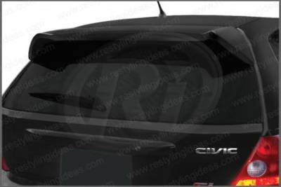 Honda Civic HB Restyling Ideas W-Type Roof Wing Spoiler - 01-HOCI02HBR