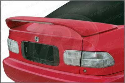 Honda Civic 2DR Restyling Ideas Mid Wing Spoiler with LED - 01-HOCI92ML