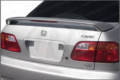 Honda Civic 4DR Restyling Ideas Factory Style Spoiler with LED - 01-HOCI99F4L