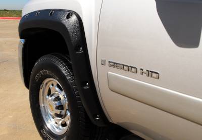 Chevrolet Silverado Prestige Front Pair RX Rivet Style Standard Fender Flare Set - RX106SA