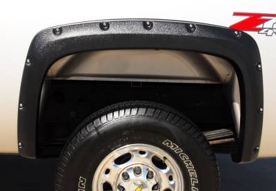 Prestige - Chevrolet Silverado Prestige Rear Pair RX Rivet Style Standard Fender Flare Set - RX106SB - Image 2