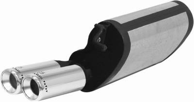Mercedes-Benz SL Remus Rear Silencer - Right Side with Dual Exhaust Tips - Round - 509301 0504FR