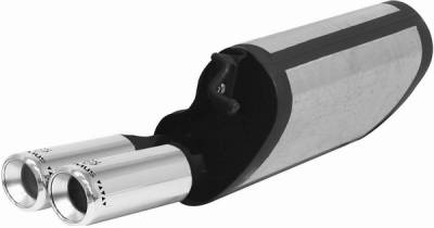 Mercedes-Benz SL Remus Rear Silencer - Right Side with Dual Exhaust Tips - Round - 509403 0504FR