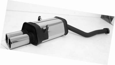 BMW 8 Series Remus Rear Silencer - Left Side with Dual Exhaust Tips - Angled - 089188 0550L