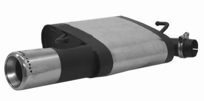 Chrysler 300 Remus Rear Silencer - Left Side with Exhaust Tip - Round - 119404 0570FL