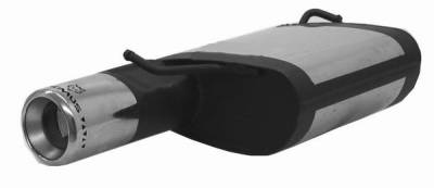 Chrysler 300 Remus Rear Silencer - Right Side with Exhaust Tip - Round - 119404 0570FR