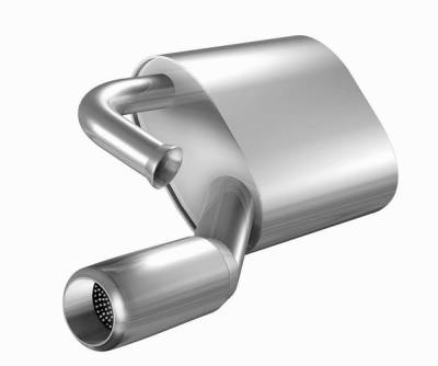 Porsche 911 Remus Romulus Rear Silencer - Right with Exhaust Tip - Round - 688094 0571LR