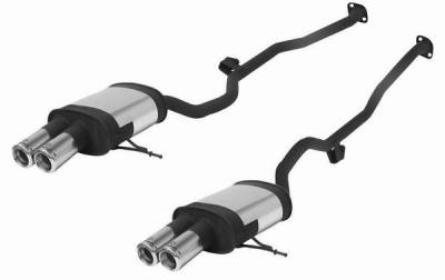 BMW X5 Remus Rear Silencer - Right Side with Dual Exhaust Tips - Round - 089100 0588R