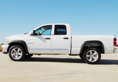 Prestige - Dodge Ram Prestige Rear Pair RX Rivet Style Textured Fender Flare Set - RX203TB - Image 4