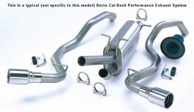 Razzi Catback Side Pipe Exhaust System - 204V6-CBX