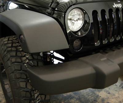 Recon - Jeep Wrangler Recon Round Front Fender Lenses with Amber LED - Smoked Lens - 264135BK - Image 3