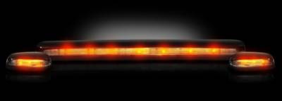 Recon - Chevrolet Silverado Recon Clear Cab Roof Light Lens with Amber LED - 3PC - 264156CL - Image 2