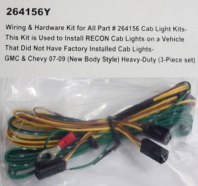 GMC Recon Roof Light Wiring & Hardware Kit - 264156Y