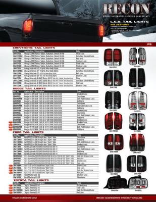 Recon - Dodge Ram Recon LED Taillights - 264170BK - Image 2