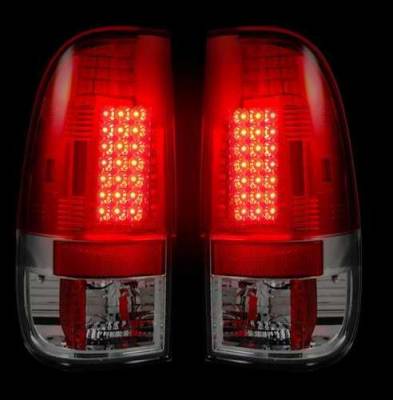 Recon LED Taillights with Dark Red Lens - 264172RD
