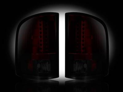 Recon - Chevrolet Silverado Recon LED Taillights - Dark Red Smoked Lens - 264175RBK - Image 1