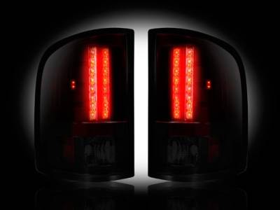 Recon - Chevrolet Silverado Recon LED Taillights - Dark Red Smoked Lens - 264175RBK - Image 2