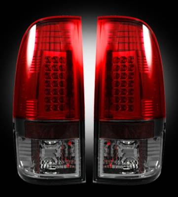 Recon - Ford Superduty Recon LED Taillights - Dark Red Smoked Lens - 264176RBK - Image 1