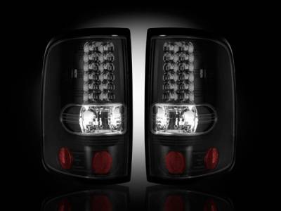 Recon - Ford F150 Recon Straight Side LED Taillights - Smoked Lens - 264178BK - Image 1
