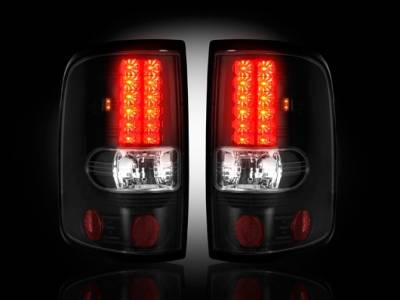 Recon - Ford F150 Recon Straight Side LED Taillights - Smoked Lens - 264178BK - Image 2