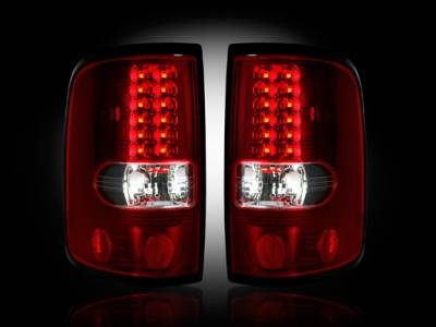 Ford F150 Recon Straight Side LED Taillights - Red Lens - 264178RD