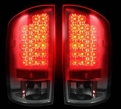 Recon - Dodge Ram Recon LED Taillights - Smoked Lens - 264179BK - Image 2