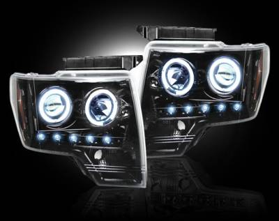 Recon - Ford F150 Recon Projector Headlights - 264190BK - Image 2