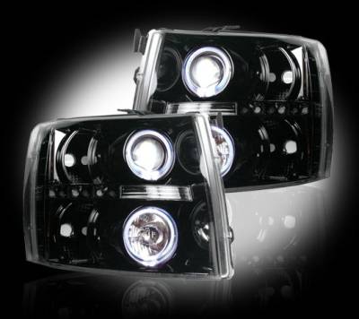 Recon - Chevrolet Silverado Recon Projector Headlights - 264195BK - Image 2