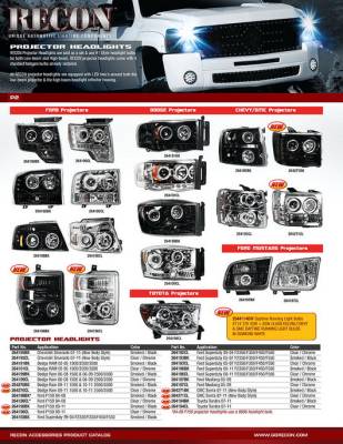 Recon - Chevrolet Silverado Recon Projector Headlights - 264195CL - Image 4